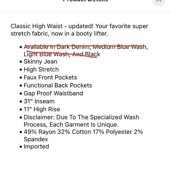 FASHION NOVA skinny jeans, blue, size 0 - Picture 5 of 5